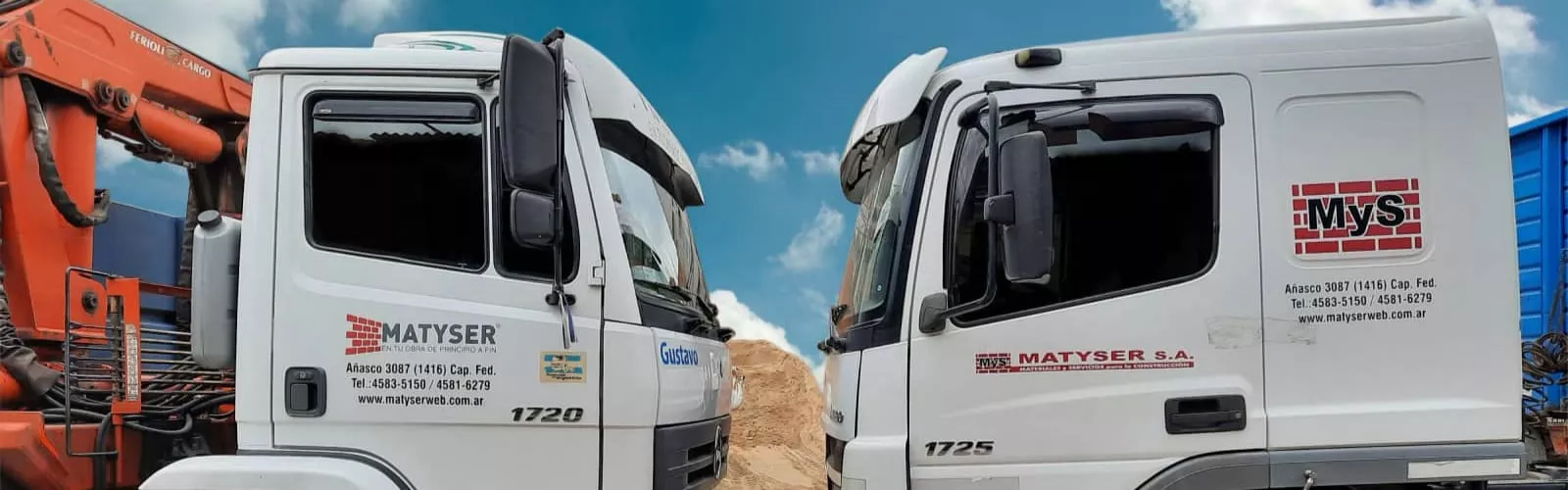Flota de camiones Matyser